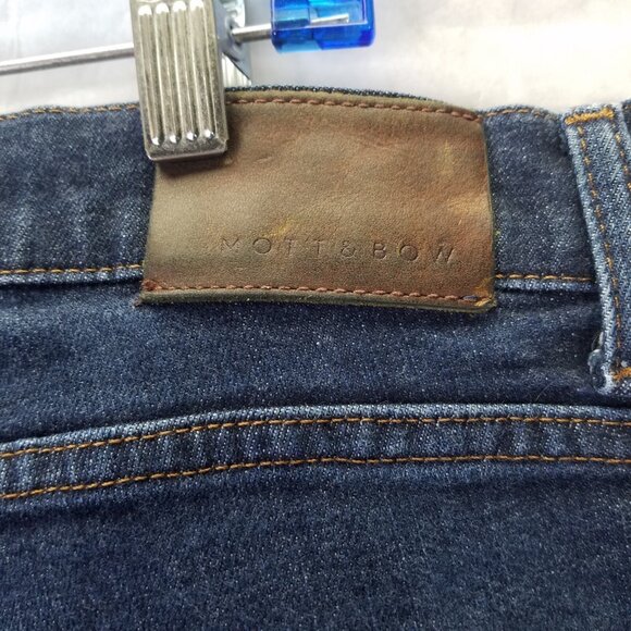 Mott & Bow Jeans Men's 38x32 Blue Slim Straight Leg Woos-Ston Stretch Denim - Picture 10 of 16